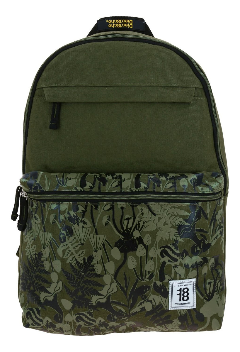 Mochila Chenson 1818 Crazy Colors 1870743-a Color Verde Oscuro