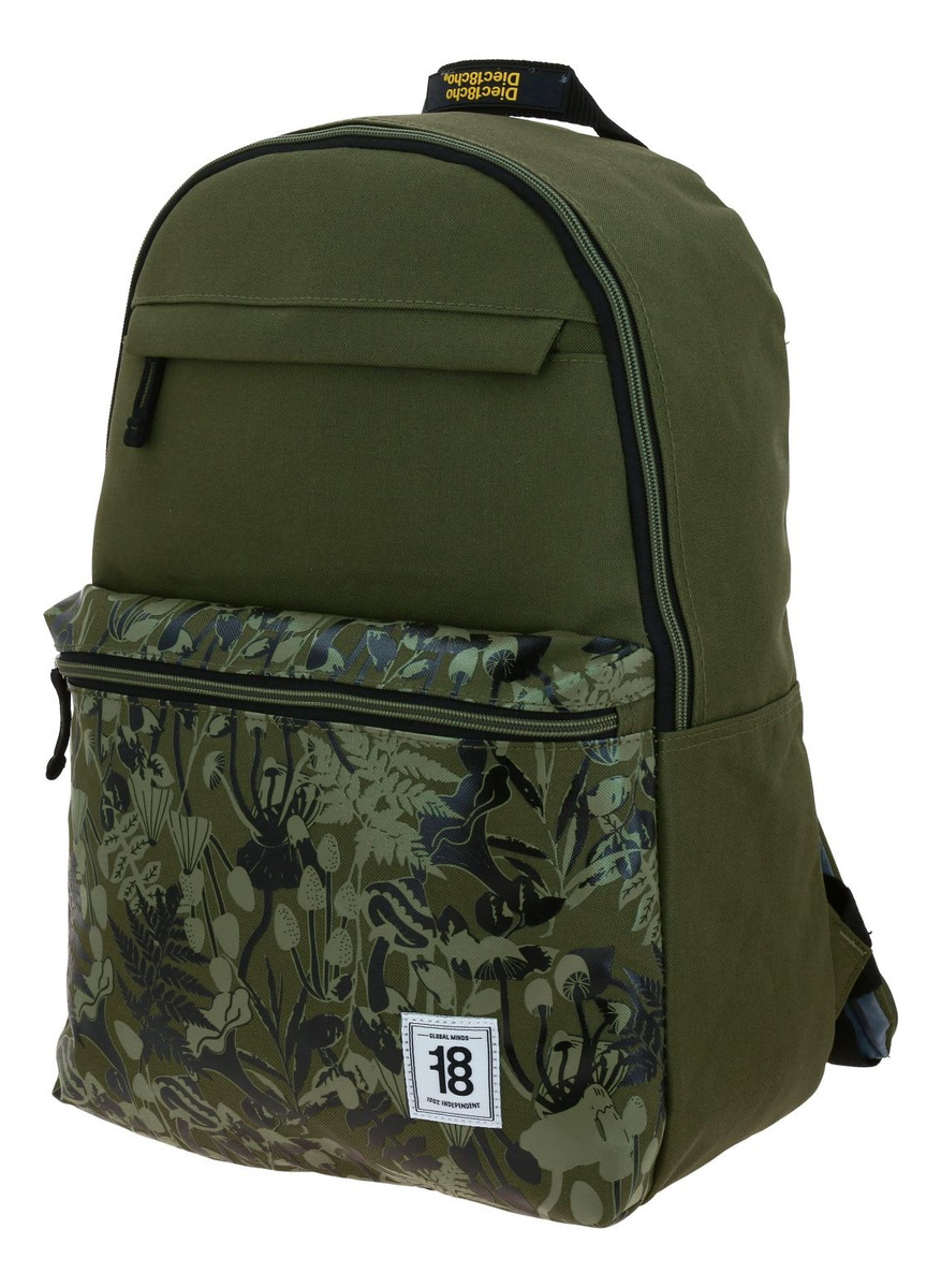 Mochila Chenson 1818 Crazy Colors 1870743-a Color Verde Oscuro 2