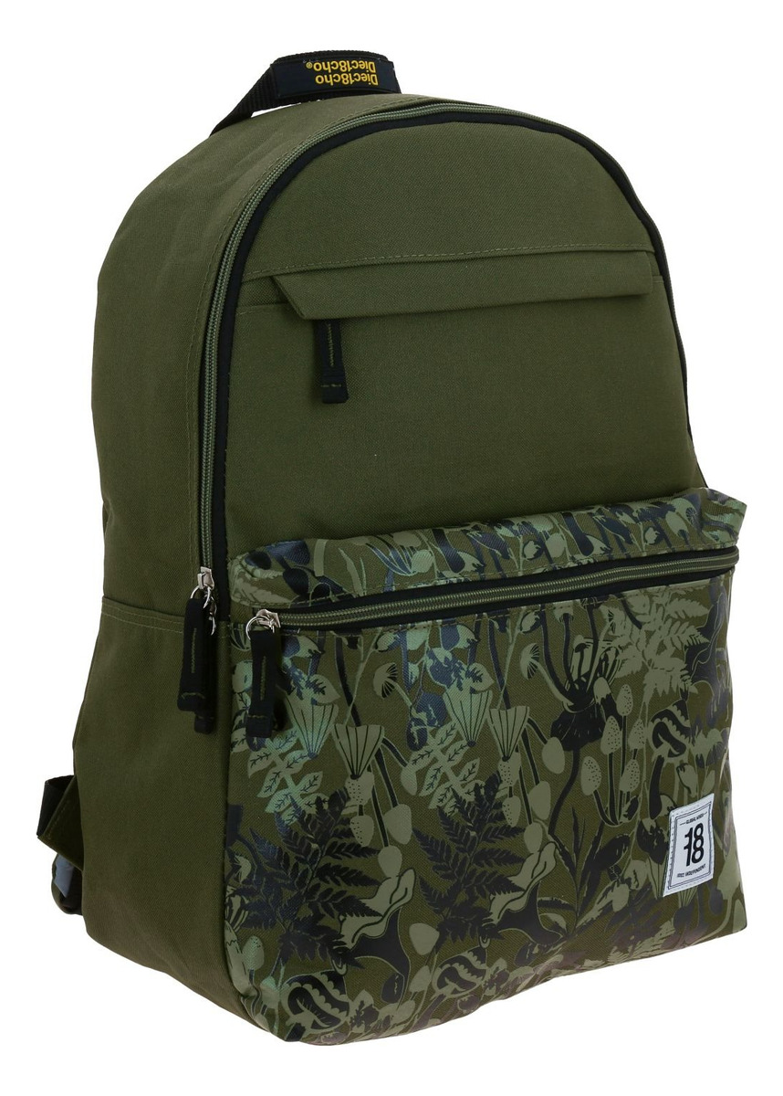 Mochila Chenson 1818 Crazy Colors 1870743-a Color Verde Oscuro 5