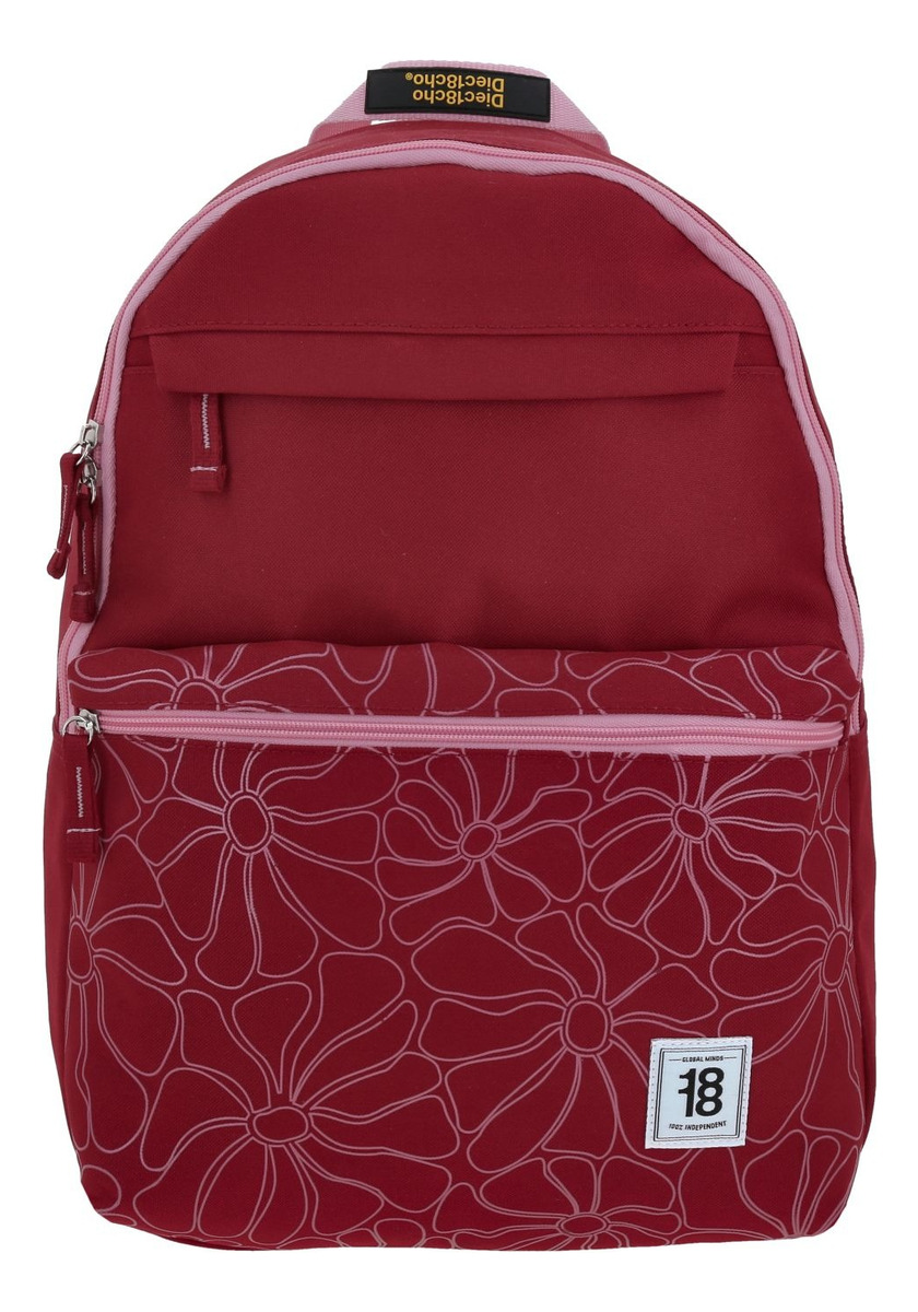 Mochila Chenson 1818 Crazy Colors 1870744-f Color Rojo