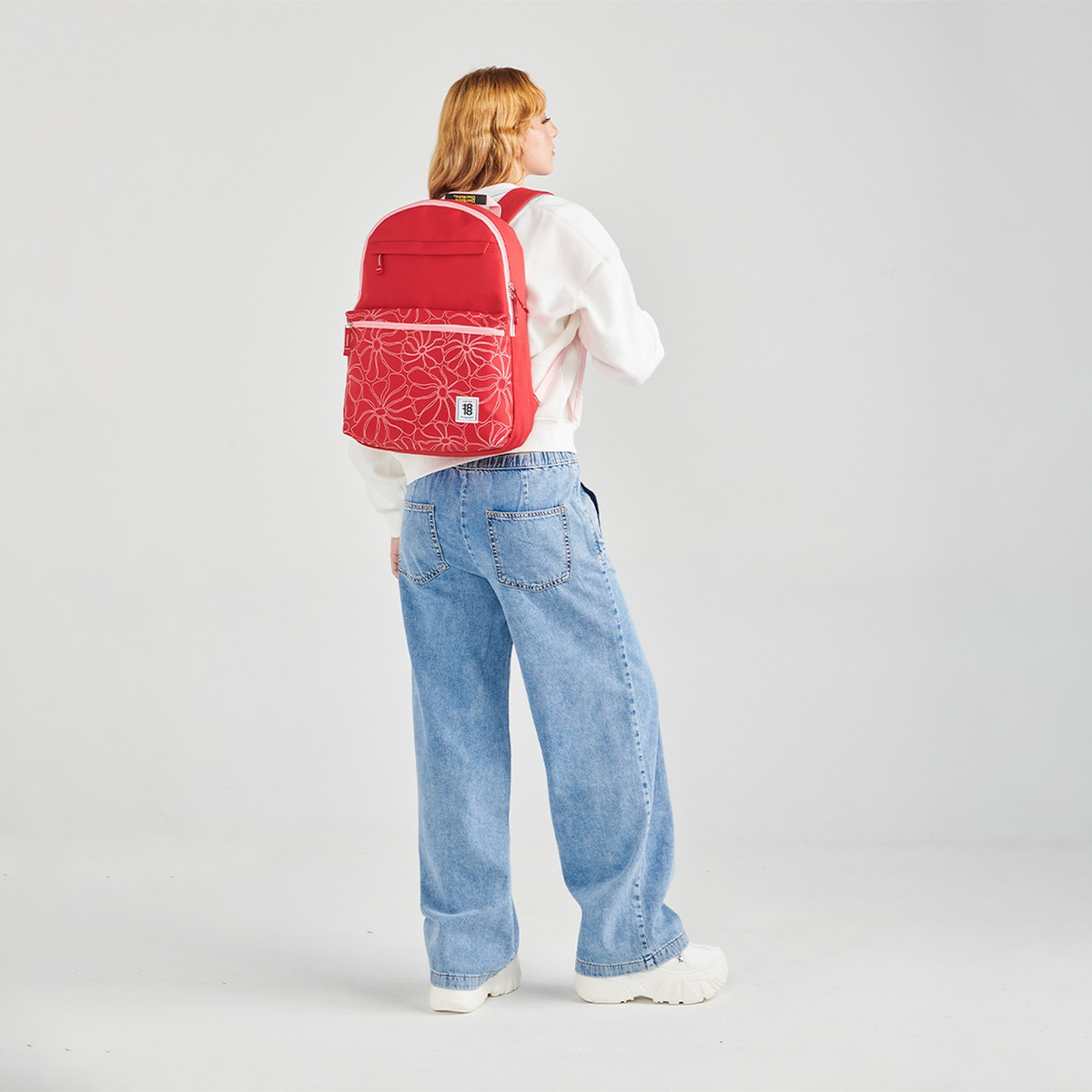 Mochila Chenson 1818 Crazy Colors 1870744-f Color Rojo - vista 2