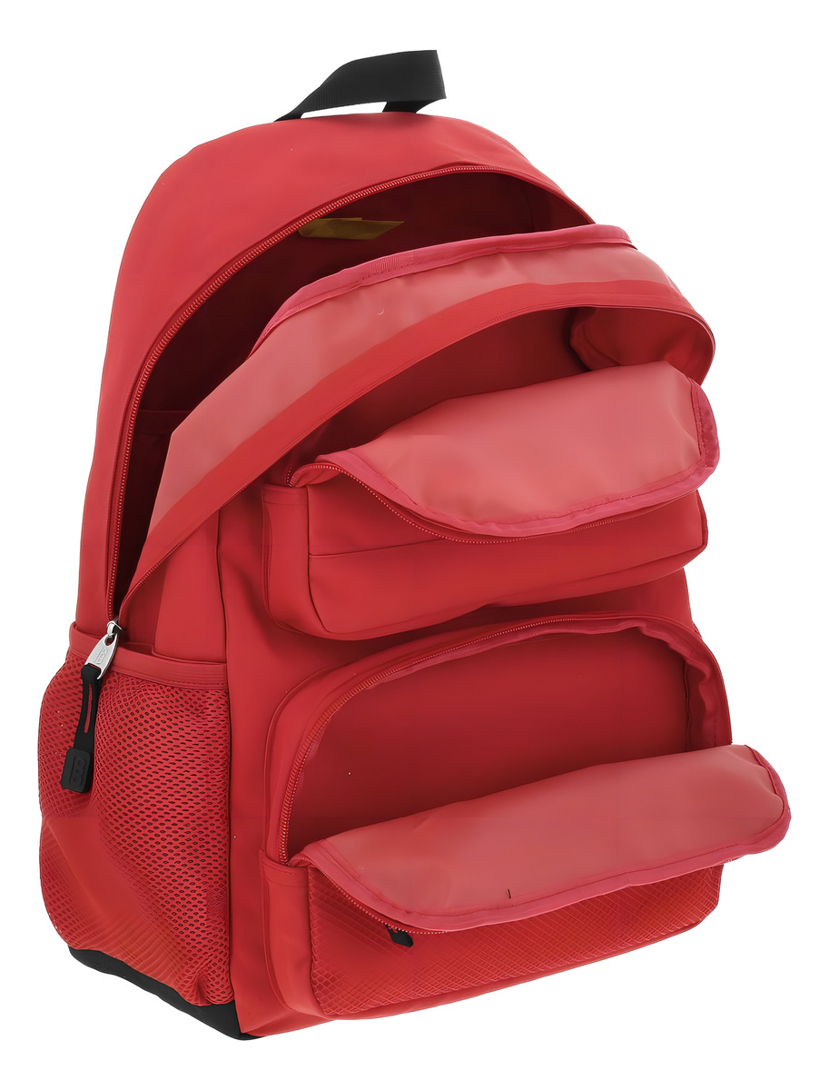 Mochila Chenson 1818 Juvenil Grande 1865951 Wynn Color Rojo Diseño De La Tela Liso 3