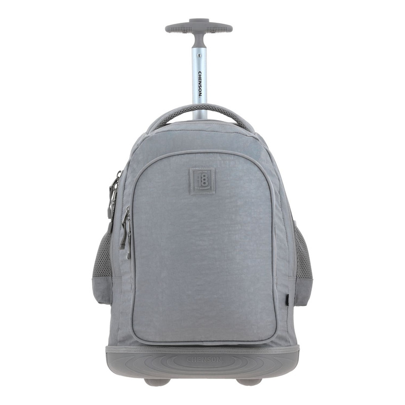 Mochila  Chenson Con Ruedas Color Gris Modelo Zilp 1870145-2