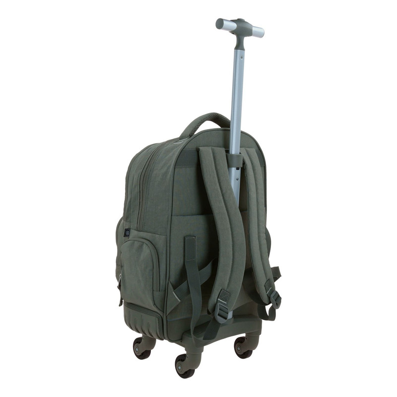 Mochila  Chenson Con Ruedas Color Gris Modelo Zilp 1870146-a 3