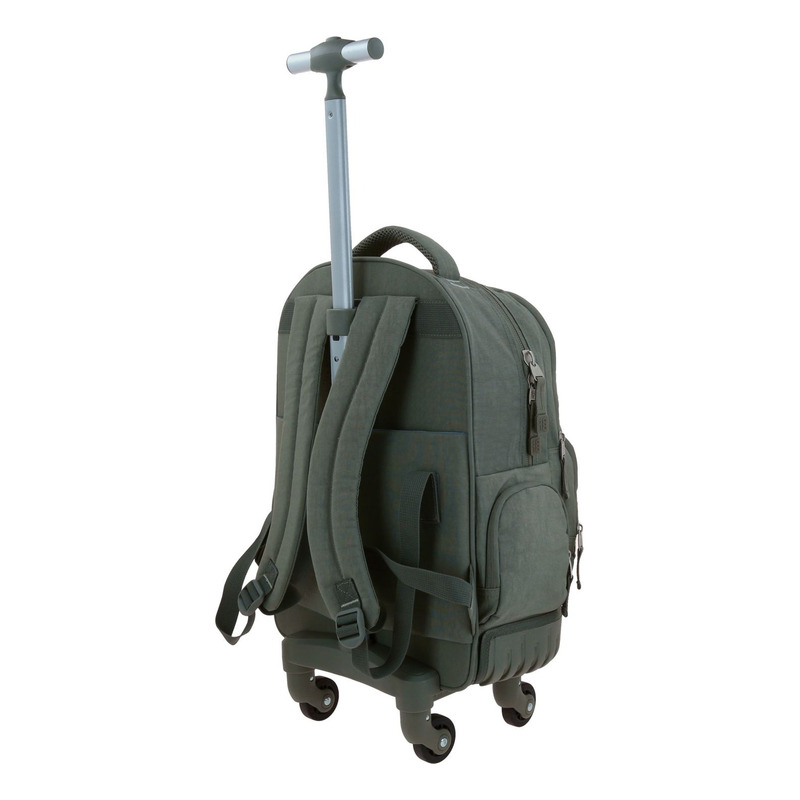 Mochila  Chenson Con Ruedas Color Gris Modelo Zilp 1870146-a 5