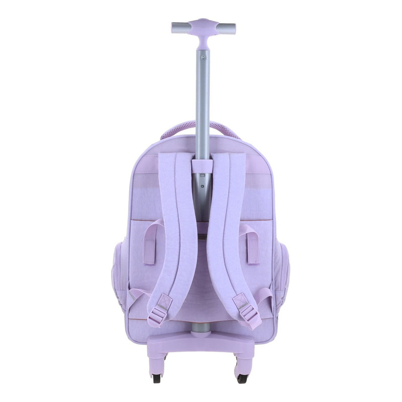 Mochila  Chenson Con Ruedas Color Lila Modelo Zilp 1870146-v 4