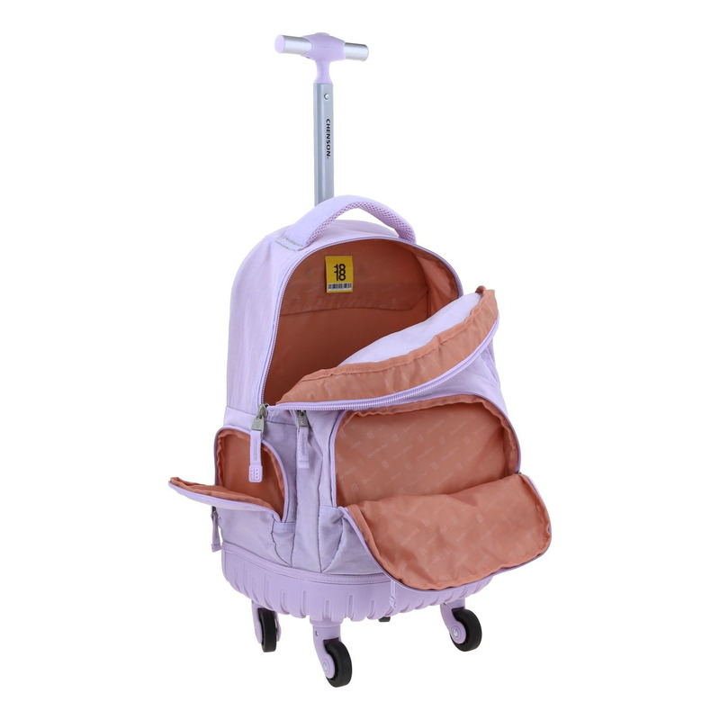 Mochila  Chenson Con Ruedas Color Lila Modelo Zilp 1870146-v - vista 2
