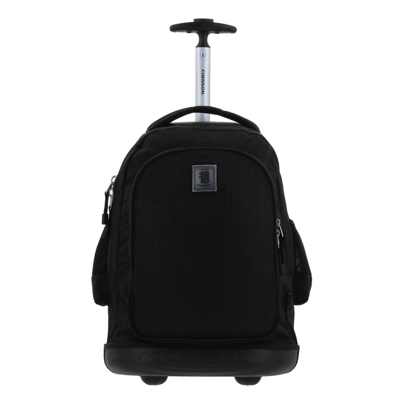 Mochila  Chenson Con Ruedas Color Negro Modelo Zilp 1870145-3