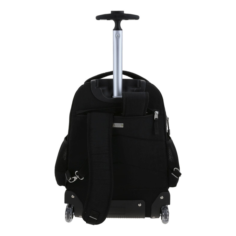 Mochila  Chenson Con Ruedas Color Negro Modelo Zilp 1870145-3 4