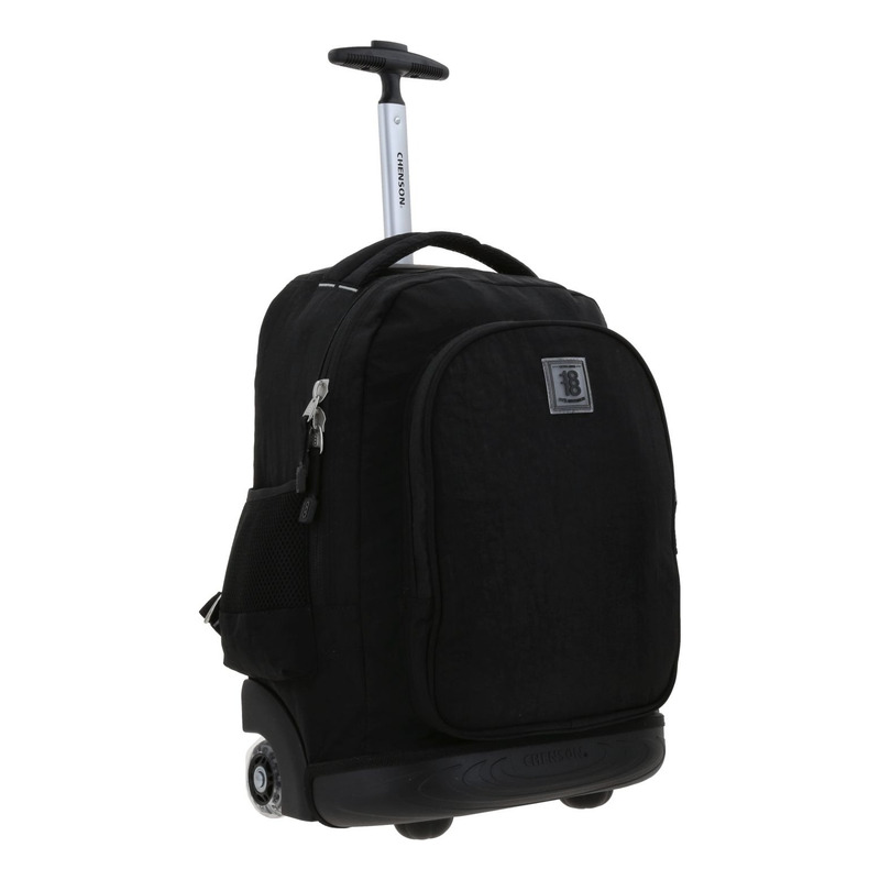 Mochila  Chenson Con Ruedas Color Negro Modelo Zilp 1870145-3 5