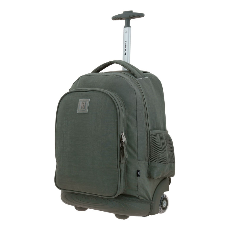 Mochila  Chenson Con Ruedas Color Verde Modelo Zilp 1870145-a 2