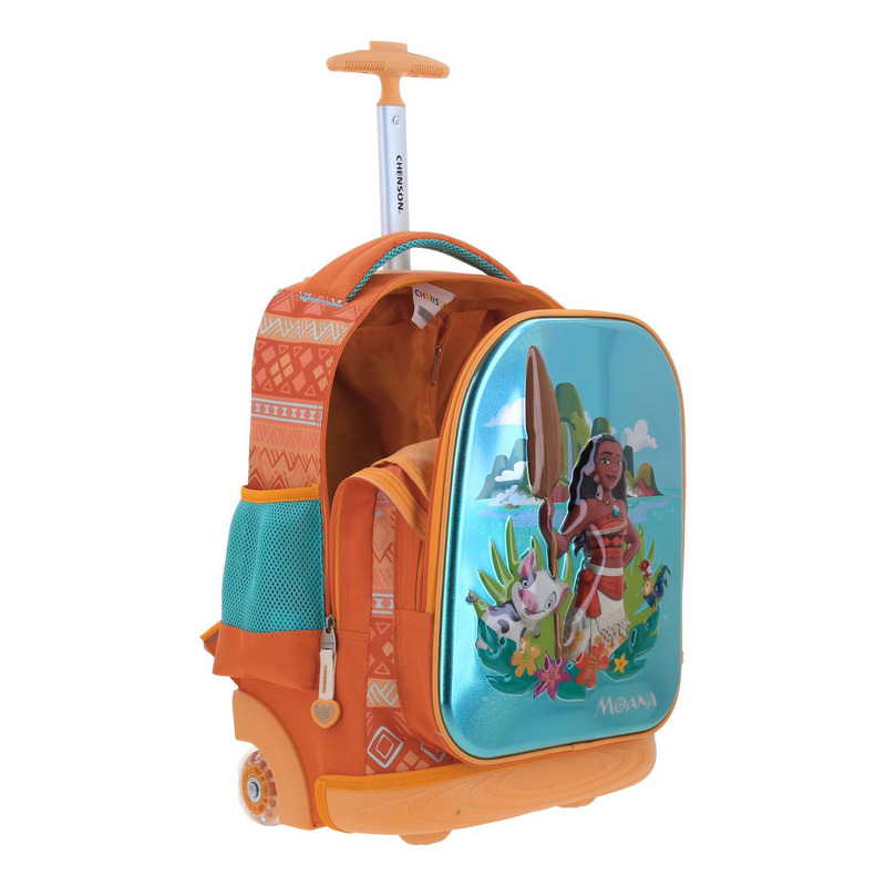 Mochila Chenson Con Ruedas Disney Moana Primaria Mona - vista 2
