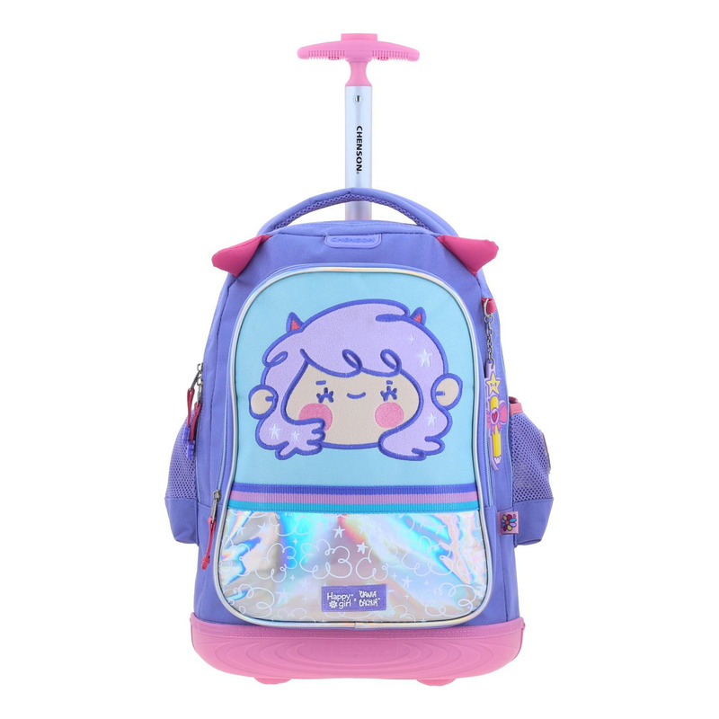 Mochila Chenson Con Ruedas Vania Bachur Primaria Malva - vista 2
