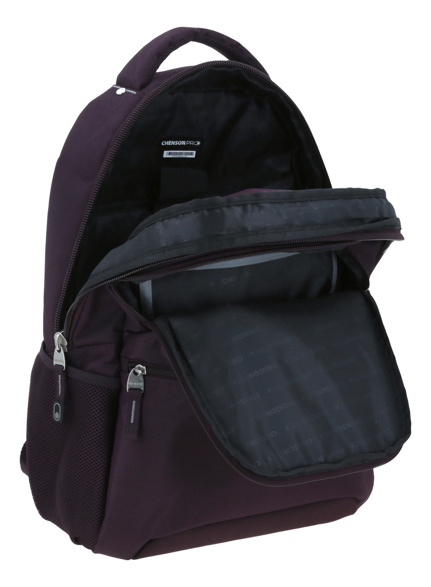 Mochila Chenson Escolar 1818 Juvenil Merlot Porta Laptop Cp65926-m 5