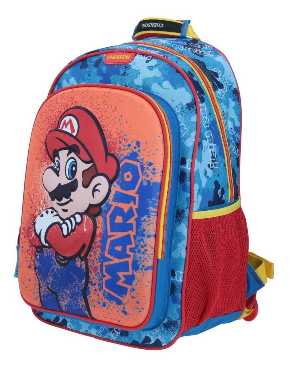 Mochila Chenson Escolar Mario Bros Mb64600-9 2