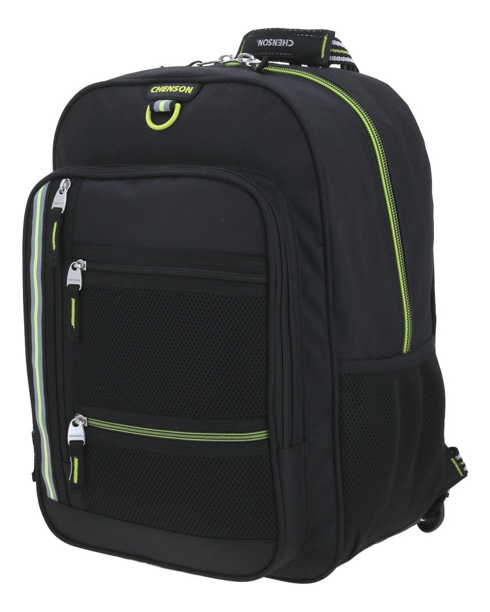 Mochila Chenson Escolar Negra Ch66490-3 2