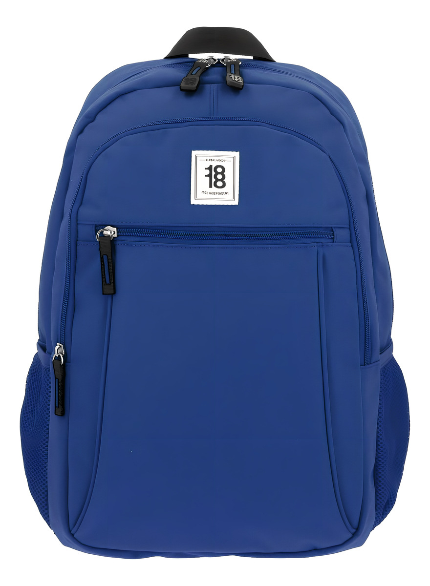 Mochila Chenson Grande 1818 Wynn Juvenil 1865949 Color Violeta Oscuro Diseño De La Tela Liso