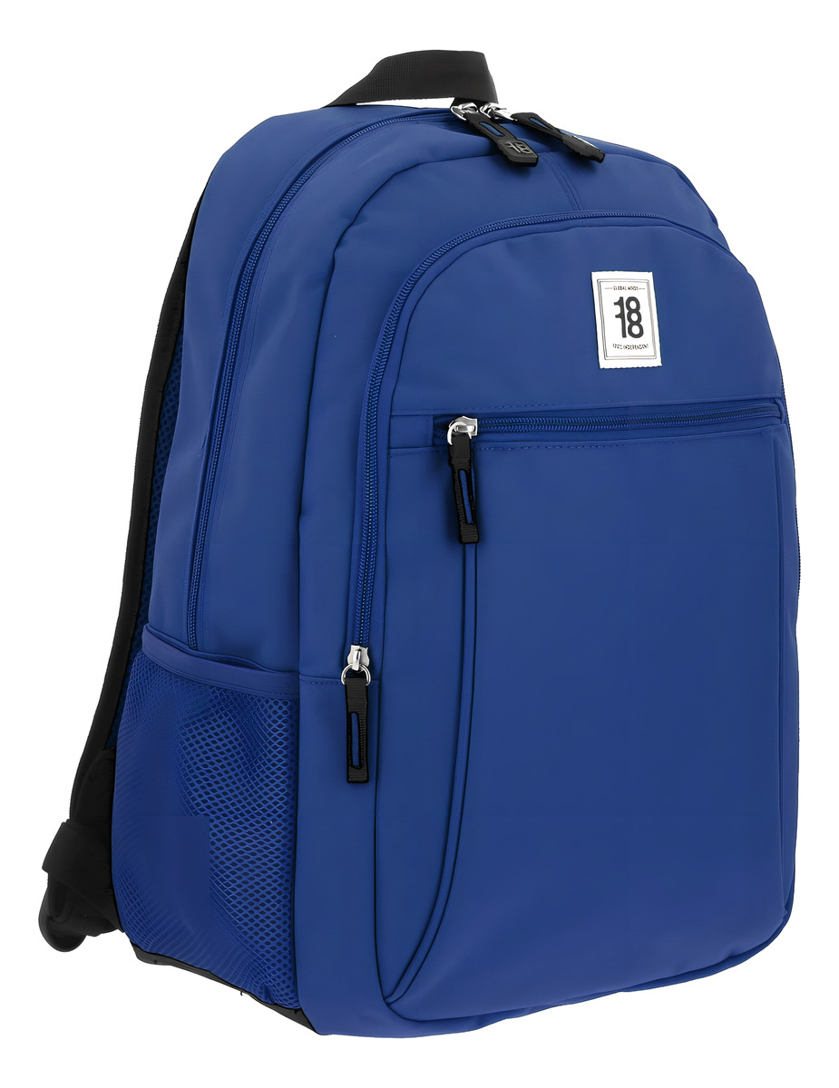 Mochila Chenson Grande 1818 Wynn Juvenil 1865949 Color Violeta Oscuro Diseño De La Tela Liso 4