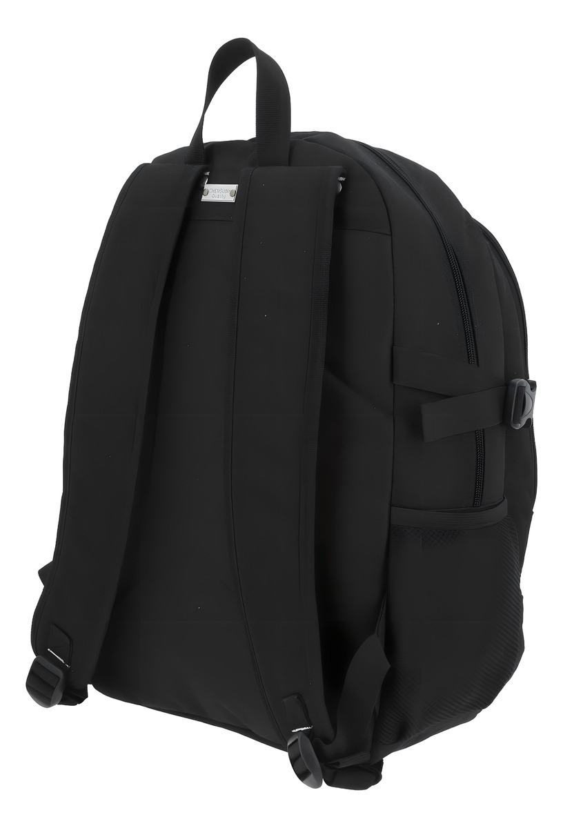 Mochila Chenson Grande 1818 Wynn Negro Broche Diseño De La Tela Liso 5