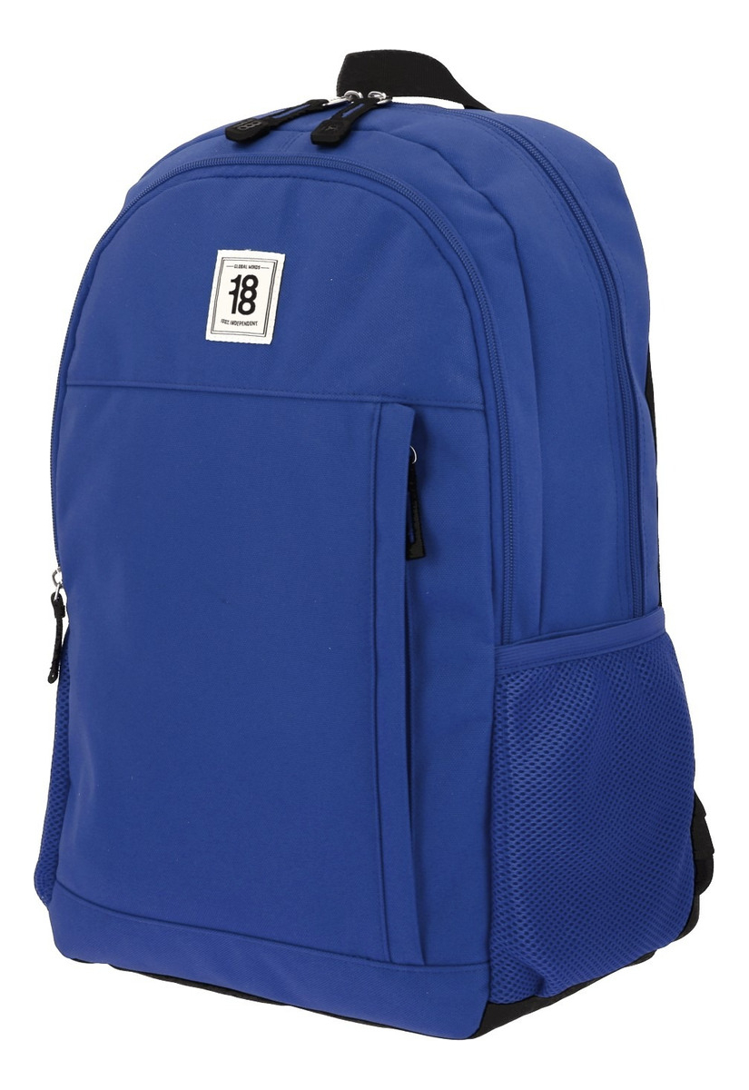 Mochila Chenson Grande Juvenil 1818 Wynn 1865947 Color Violeta Oscuro Diseño De La Tela Liso 4