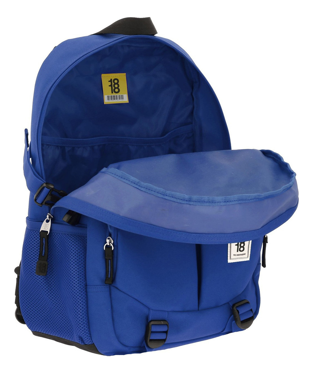 Mochila Chenson Grande Juvenil 1818 Wynn Broche 1865948 Color Violeta Oscuro Diseño De La Tela Liso 3