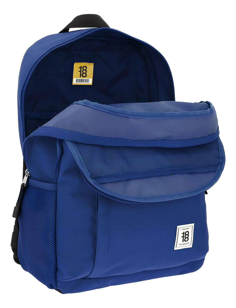 Mochila Chenson Juvenil 1818 Escolar Wynn 1865952 Color Violeta Oscuro Diseño De La Tela Liso 3