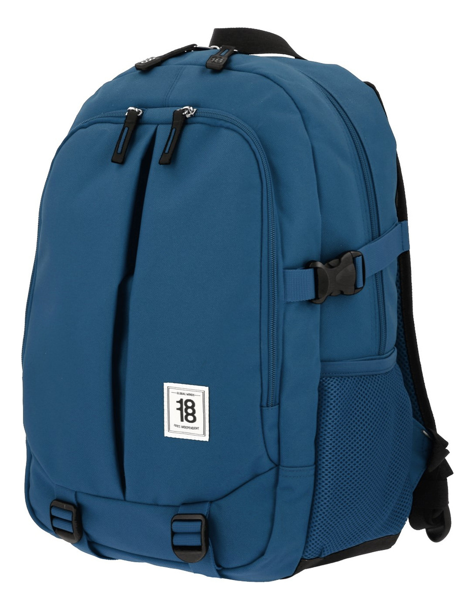 Mochila Chenson Juvenil Porta Laptop 1865948 Color Azul Marino Diseño De La Tela Liso 2