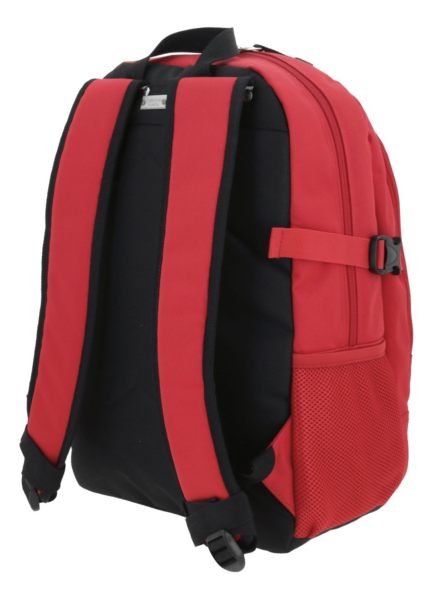 Mochila Chenson Juvenil Porta Laptop 1865948 Color Rojo Diseño De La Tela Liso 3