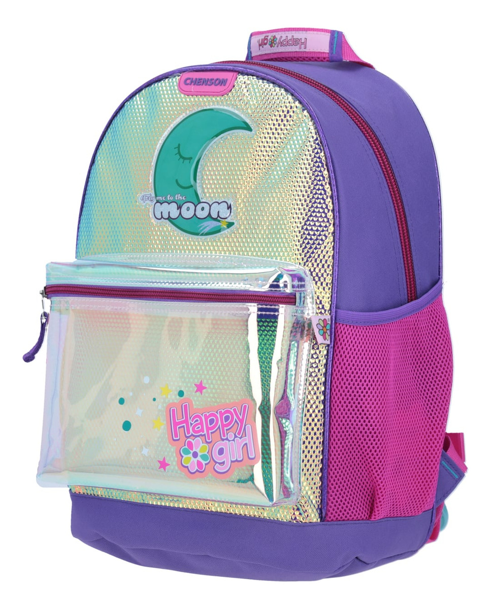 Mochila Chenson Para Niña Happy Girl Escolar Primaria Hg64554-i 2