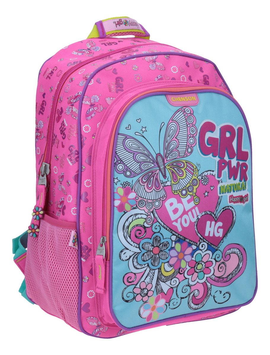 Mochila Chenson Para Niña Happy Girl Escolar Primaria Hg64704-p 4