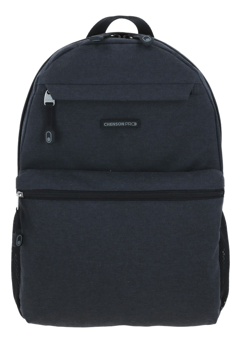 Mochila Chenson Profesional Con Porta Laptop 15» Cp65942-3 Color Negro Diseño De La Tela Liso