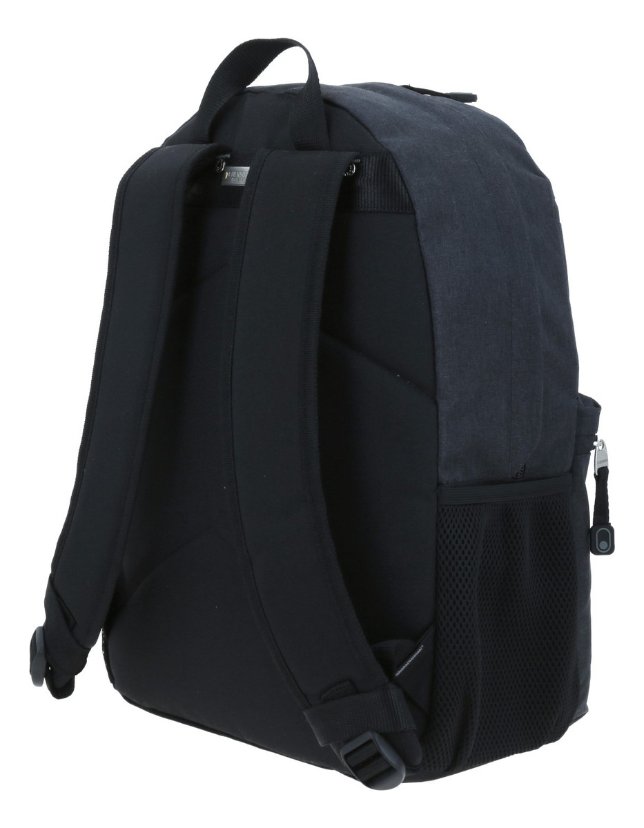 Mochila Chenson Profesional Con Porta Laptop 15» Cp65942-3 Color Negro Diseño De La Tela Liso 3