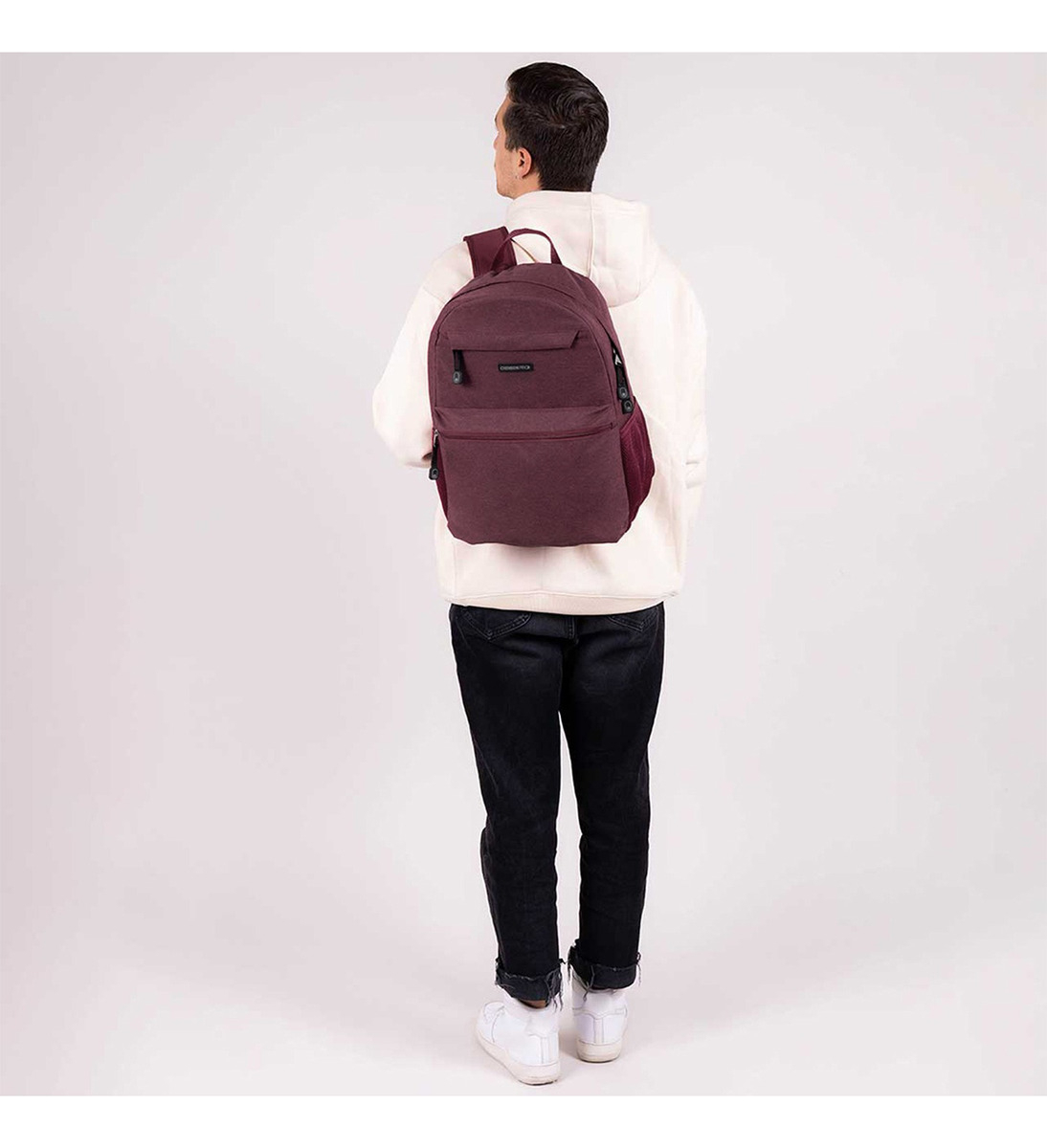 Mochila Chenson Profesional Con Porta Laptop 15» Cp65942-m Color Tinto Diseño De La Tela Liso 5