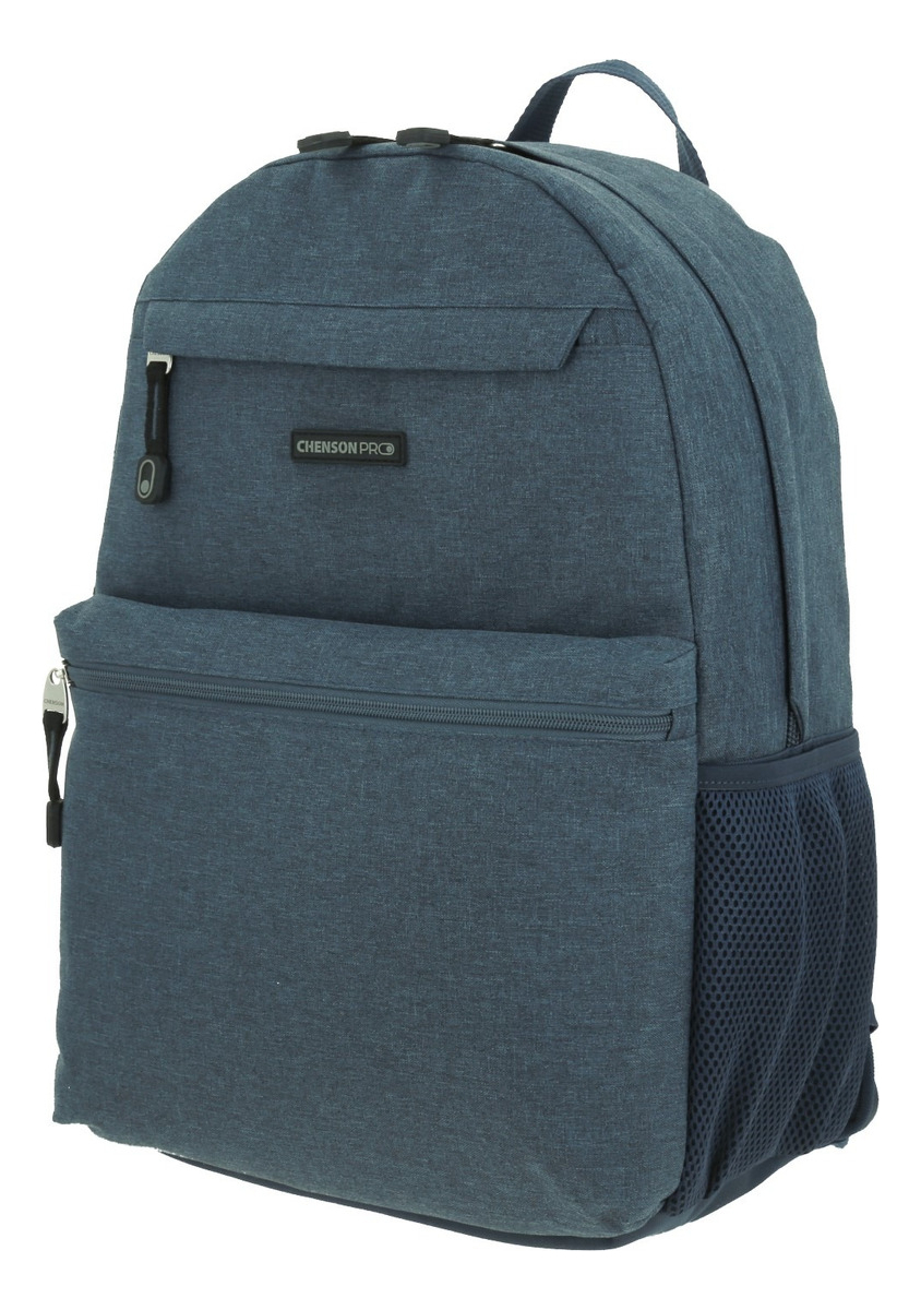 Mochila Chenson Profesional Con Porta Laptop 15» Tesa Cp65942-9 Color Azul Diseño De La Tela Liso 2