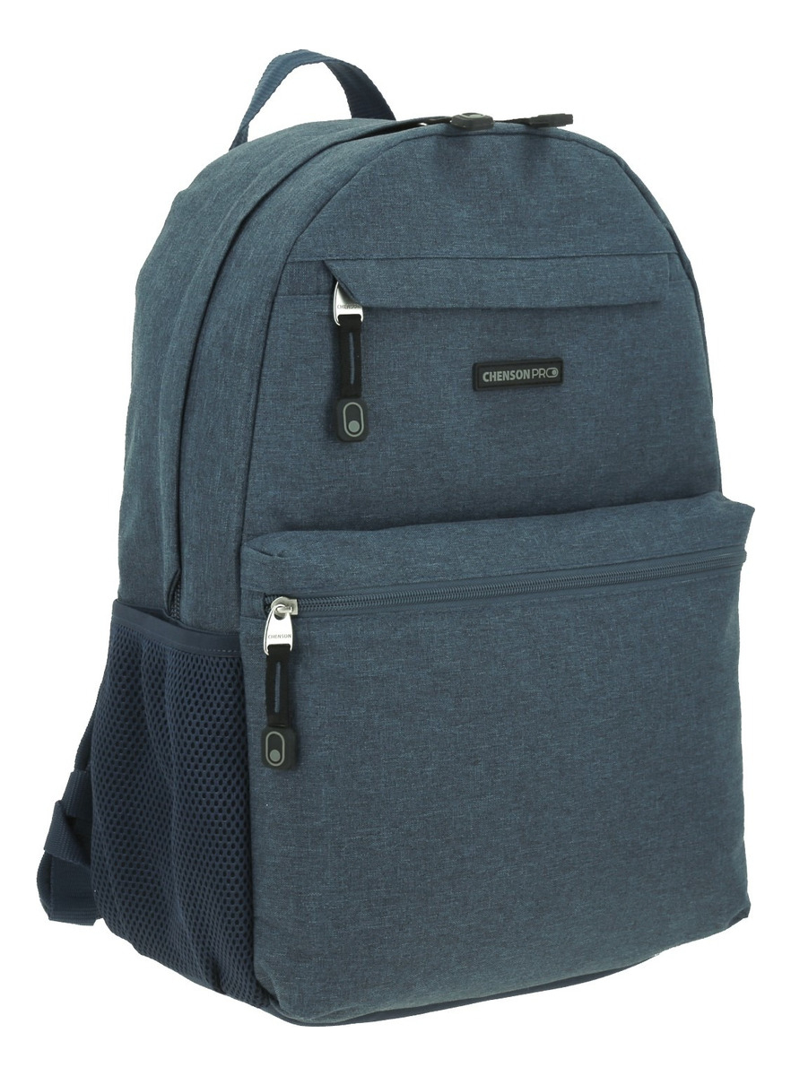 Mochila Chenson Profesional Con Porta Laptop 15» Tesa Cp65942-9 Color Azul Diseño De La Tela Liso 5