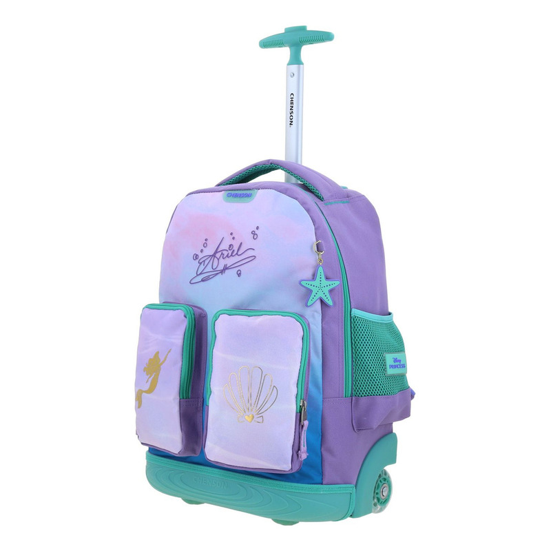 Mochila Chenson Ruedas Disney Princesas Ariel Primaria Deeper 2
