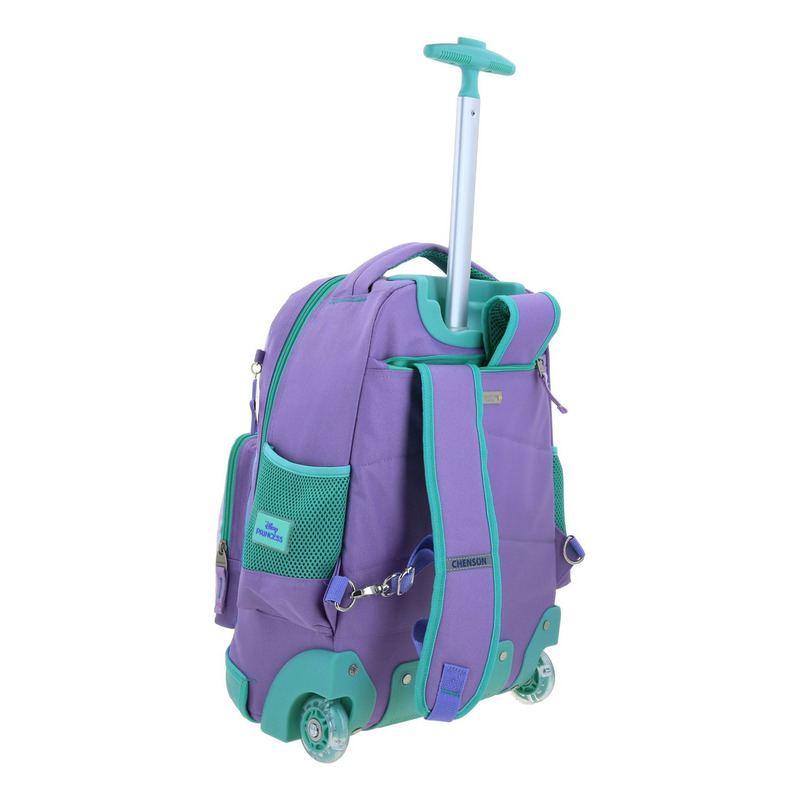 Mochila Chenson Ruedas Disney Princesas Ariel Primaria Deeper 3