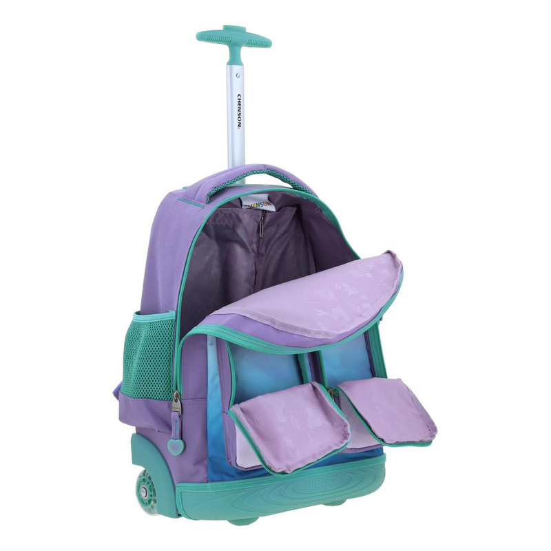 Mochila Chenson Ruedas Disney Princesas Ariel Primaria Deeper - vista 2