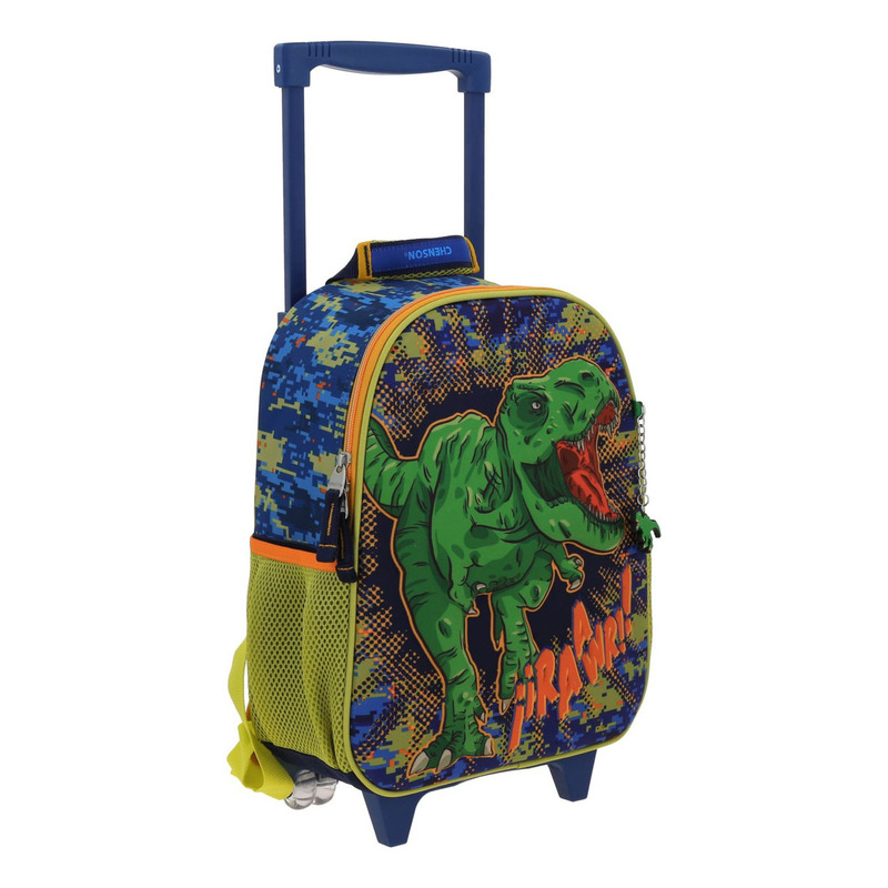 Mochila Chenson Ruedas Escolar Llantas Kinder T-rex Korav 3