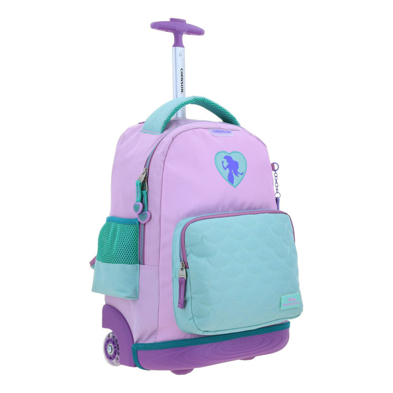 Mochila Chenson Ruedas Princesas Ariel Primaria Luriel 2
