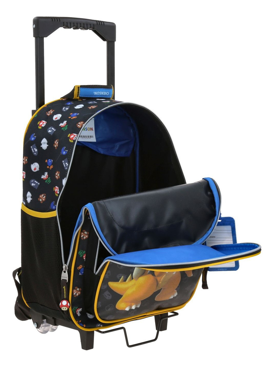 Mochila Chenson Ruedas Super Mario Woat Niño Bowser Mb707153 4
