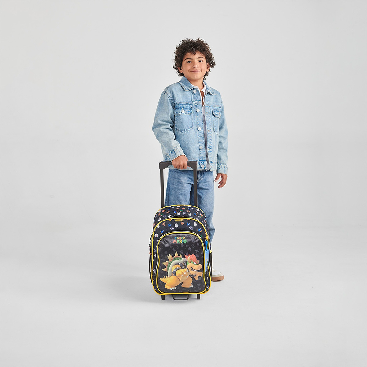 Mochila Chenson Ruedas Super Mario Woat Niño Bowser Mb707153 - vista 2