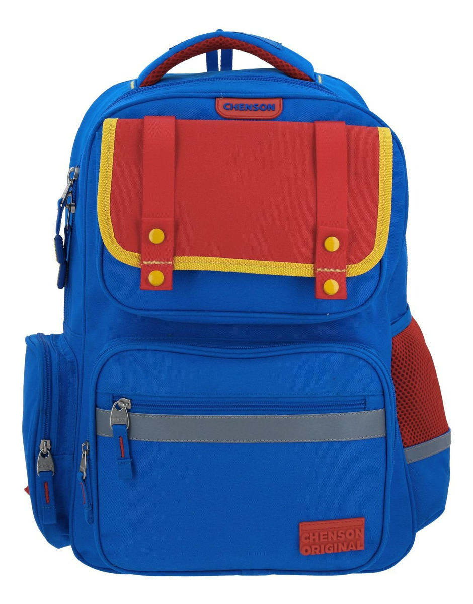 Mochila Chenson Strong Primaria Backpack Co70203-9 Color Azul Diseño De La Tela Liso