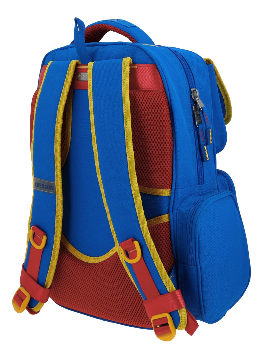 Mochila Chenson Strong Primaria Backpack Co70203-9 Color Azul Diseño De La Tela Liso 3