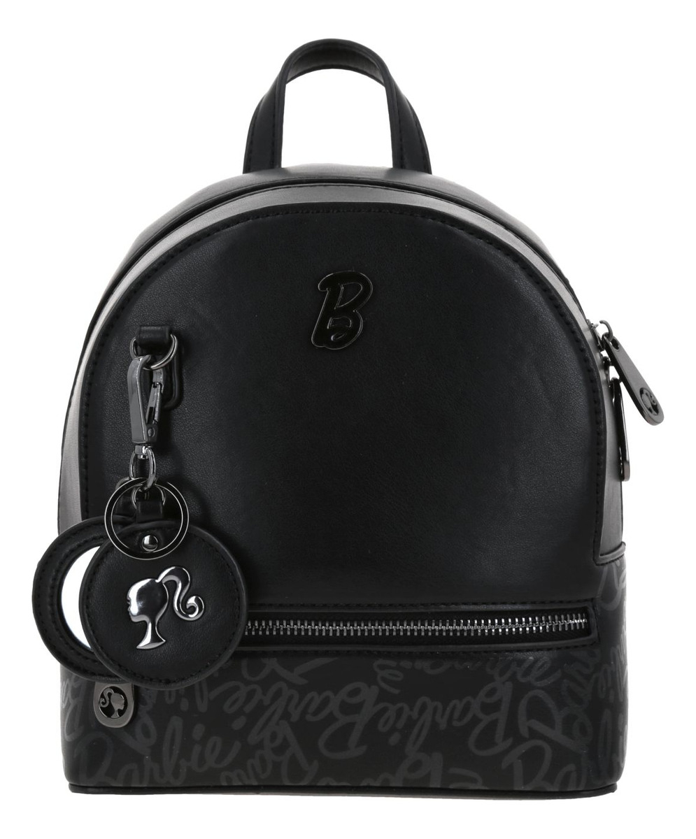 Mochila Chica Barbie Gorett Backpack Patricya Color Negro Diseño De La Tela Liso