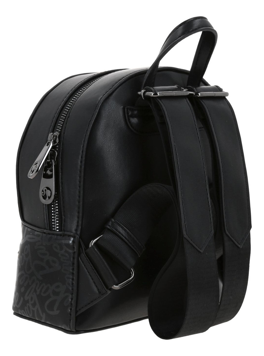 Mochila Chica Barbie Gorett Backpack Patricya Color Negro Diseño De La Tela Liso - vista 2