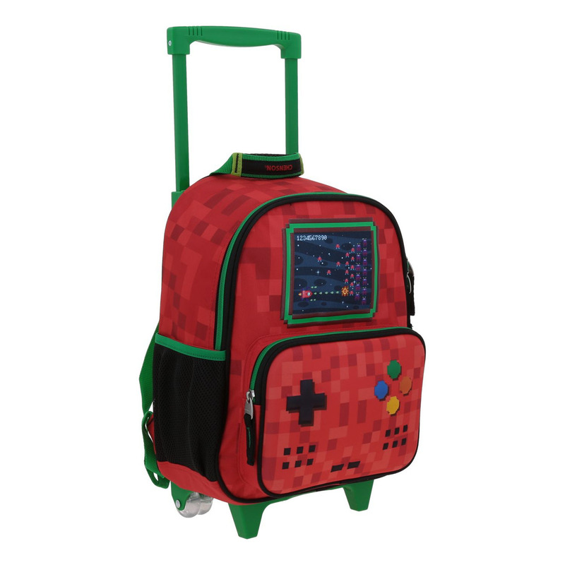 Mochila Chica Chenson Con Ruedas Kinder Gamer Galaga 2