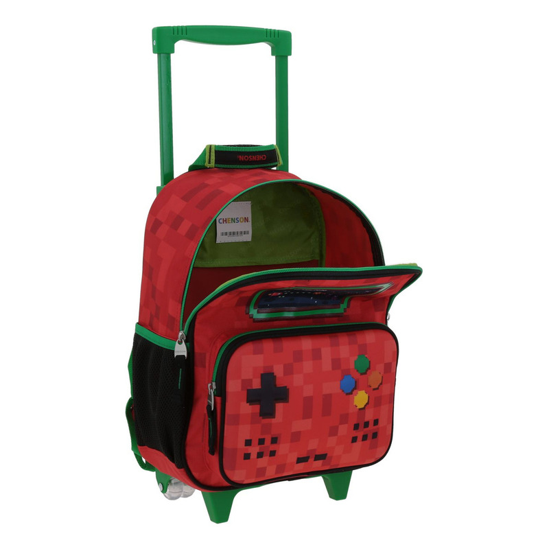 Mochila Chica Chenson Con Ruedas Kinder Gamer Galaga 4
