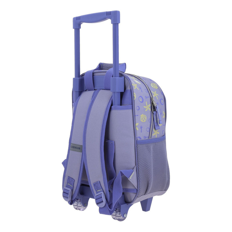 Mochila Chica Chenson Con Ruedas Preescolar Kinder Disney Princesas Sirenita Sia Pr70613-v 5