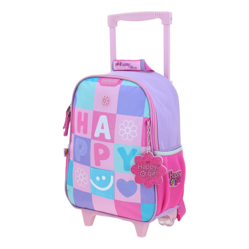 Mochila Chica Chenson Con Ruedas Preescolar Kinder Happy Girl Japy Hg70411-u 2